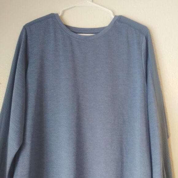 Avia women's size XXXL (22) long sleeve blue shirt - Picture 2 of 13